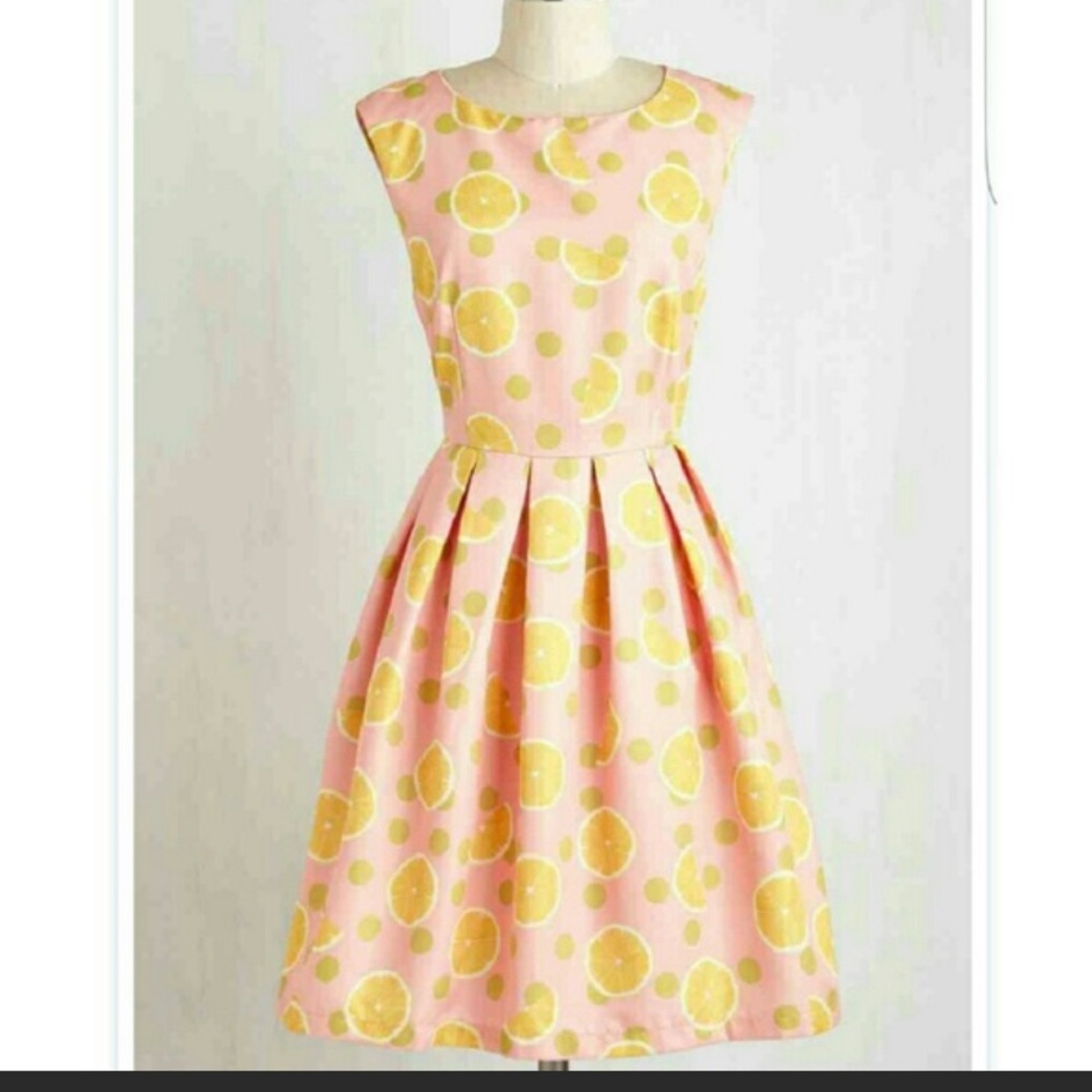 ModCloth Pink Lemon Dress by Dear Creatures